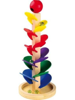 Kulodrom dźwiękowy - zabawka dla dzieci small foot design - drewniany kulodrom, zabawa w wyścigi dla 3 latka