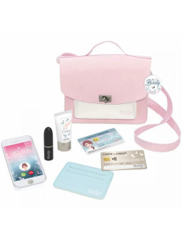 SMOBY Różowa Torebka My Beauty Na Ramię Dla Dziewczynki + 7 akcesoriów