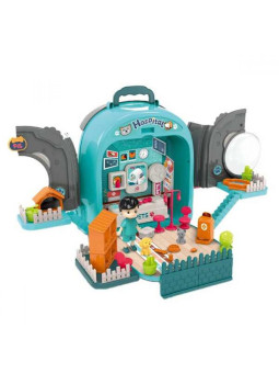 WOOPIE Domek dla Lalek 3w1 Zestaw do Pielęgnacji Pieska w Plecaku