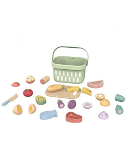 TOOKY TOY Drewniany Zestaw Żywność Warzywa Owoce