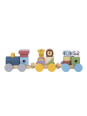 TOOKY TOY Kolejka Drewniana ze Zwierzątkami Układanka Montessori TOOKY TOY Kolejka Drewniana ze Zwierzątkami Układanka Montessori