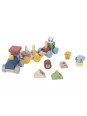 TOOKY TOY Kolejka Drewniana ze Zwierzątkami Układanka Montessori TOOKY TOY Kolejka Drewniana ze Zwierzątkami Układanka Montessori