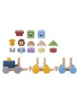 TOOKY TOY Kolejka Drewniana ze Zwierzątkami Układanka Montessori TOOKY TOY Kolejka Drewniana ze Zwierzątkami Układanka Montessori