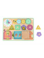 TOOKY TOY Tablica Manipulacyjna Zamki Zębatki Sorter Zegar
