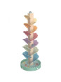 Tooky Toy Drewniana Kolorowa Wieża Wirująca dla Dzieci Tooky Toy Drewniana Kolorowa Wieża Wirująca dla Dzieci