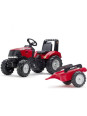 FALK Traktor na Pedały Case Czerwony Duży z Przyczepką od 3 lat FALK Traktor na Pedały Case Czerwony Duży z Przyczepką od 3 lat
