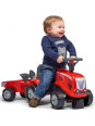 FALK Traktorek Baby Mac Cormick Czerwony z Przyczepką + akc. od 1 roku FALK Traktorek Baby Mac Cormick Czerwony z Przyczepką + akc. od 1 roku