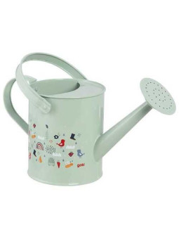 Metalowa konewka z motywem wiosennym