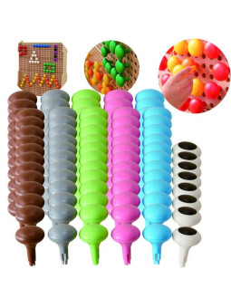 MASTERKIDZ Kolorowe Kołeczki Jumbo do Tablicy STEM 128 Szt. - 6 Kolorów