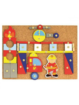 Wbijanka - przybijanka korkowa straż pożarna 168 elem.