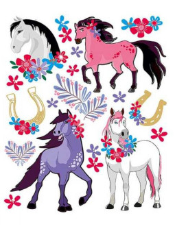 Naplamki Konie duży arkusz