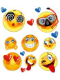Naplamki Emoji mały arkusz Naplamki Emoji mały arkusz