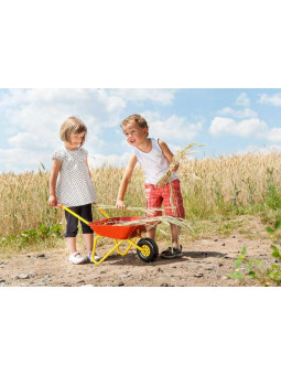 Taczka dla dzieci czerwona metalowa Rolly Toys