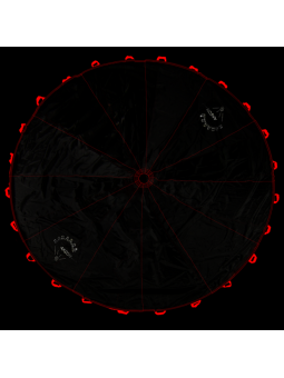 Spadochron Animacyjny Halloween 3m czerwone uchwyty