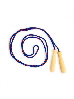 Skakanka sznurkowa z drewnianymi rączkami Akson 2m