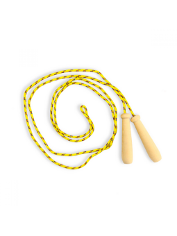 Skakanka sznurkowa z drewnianymi rączkami Akson 2m