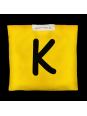 Woreczek gimnastyczny z literką K - szkolny Akson Woreczek gimnastyczny z literką K - szkolny Akson