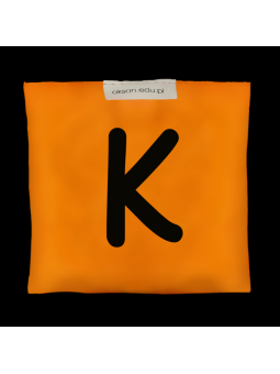 Woreczek gimnastyczny z literką K - szkolny Akson