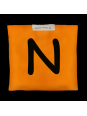 Woreczek gimnastyczny z literką N - szkolny Akson Woreczek gimnastyczny z literką N - szkolny Akson