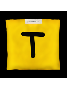 Woreczek gimnastyczny z literką T - szkolny Akson