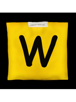 Woreczek gimnastyczny z literką W - szkolny Akson