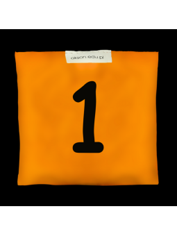 Woreczek gimnastyczny z CYFERKĄ 1 - szkolny Akson