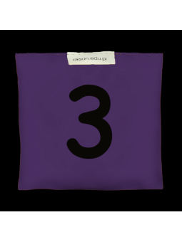 Woreczek gimnastyczny z CYFERKĄ 3 - szkolny Akson