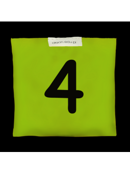 Woreczek gimnastyczny z CYFERKĄ 4 - szkolny Akson