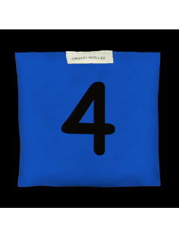 Woreczek gimnastyczny z CYFERKĄ 4 - szkolny Akson