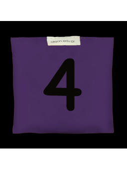 Woreczek gimnastyczny z CYFERKĄ 4 - szkolny Akson