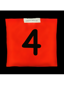 Woreczek gimnastyczny z CYFERKĄ 4 - szkolny Akson