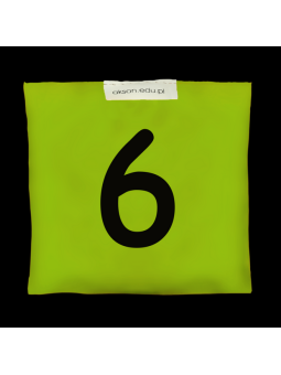 Woreczek gimnastyczny z CYFERKĄ 6 - szkolny Akson