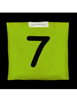 Woreczek gimnastyczny z CYFERKĄ 7 - szkolny Akson