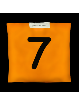 Woreczek gimnastyczny z CYFERKĄ 7 - szkolny Akson