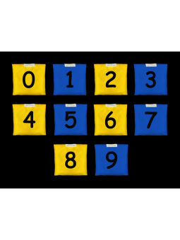 Woreczki gimnastyczne Akson Cyferki  ZESTAW PARZYSTE I NIEPARZYSTE