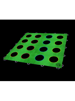 Mata Animacyjna z otworami 2 x 2 m zielona