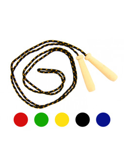 Skakanka sznurkowa z drewnianymi rączkami Akson 3 m