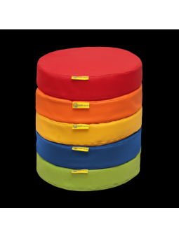 Poduszki EKOSKÓRA bez nadruku zestaw 5 szt o grubości 6 cm AKSON