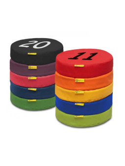 Poduszki EKOSKÓRA  wysokość 6 cm zestaw Liczby 11-20 AKSON