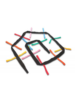 TAŚMA SPACEROWA CZARNA wąż gąsienica AKSON