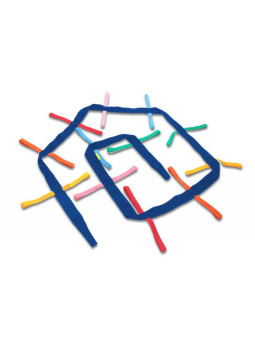 TAŚMA SPACEROWA NIEBIESKA wąż gąsienica AKSON