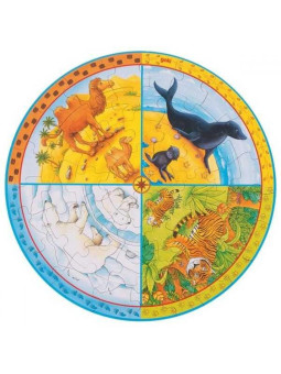 Puzzle okrągłe XXL zwierzęta