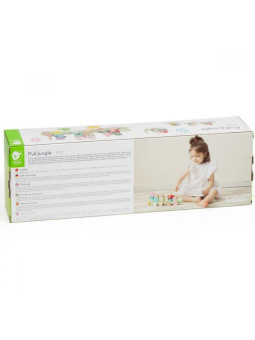 CLASSIC WORLD Montessori Kolejka Gąsienica Drewniana Układanka