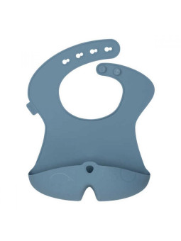 Śliniak z otwartą kieszonką niebieski, b.box