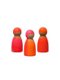 Drewniane figurki Przyjaciele 3 szt. Neon Pink Grimm’s Drewniane figurki Przyjaciele 3 szt. Neon Pink Grimm’s