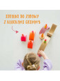 Drewniane figurki Przyjaciele 3 szt. Neon Pink Grimm’s Drewniane figurki Przyjaciele 3 szt. Neon Pink Grimm’s