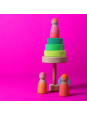 Drewniane figurki Przyjaciele 3 szt. Neon Pink Grimm’s Drewniane figurki Przyjaciele 3 szt. Neon Pink Grimm’s