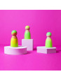 Drewniane figurki Przyjaciele 3 szt. Neon Green Grimm’s Drewniane figurki Przyjaciele 3 szt. Neon Green Grimm’s