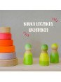 Drewniane figurki Przyjaciele 3 szt. Neon Green Grimm’s Drewniane figurki Przyjaciele 3 szt. Neon Green Grimm’s