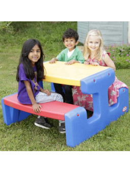 Little tikes Ogromny stół piknikowy Stolik niebieski